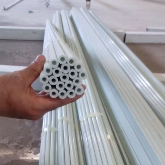 GRP Pultruded Solid FRP Round Pole Fiberglass Rod Profiles for Snow Stake/Plant Support/Flag Stick/Fishing