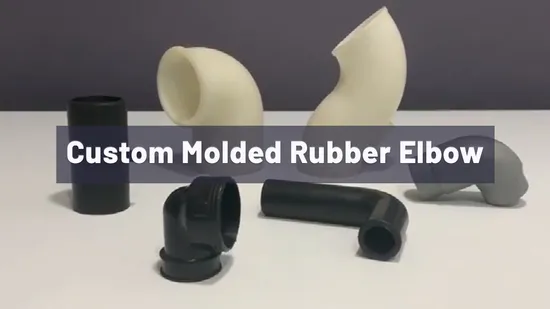 High Quality Competitive Price Industrial Wear Resistant Silicone Rubber Elbow 