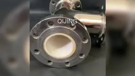 Wear Resistant Ceramic Lined Alumina Ceramic Elbow for Solid Bulk Conveying 
