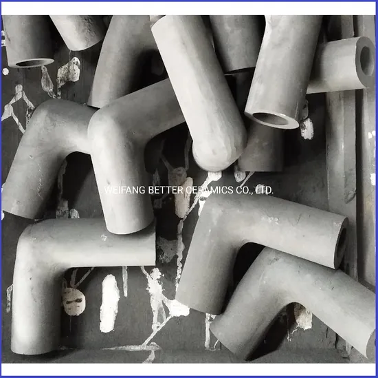 Wear Resistant Sisic / Rbsic Liner/Tube/Pipe/Bends/Elbow 