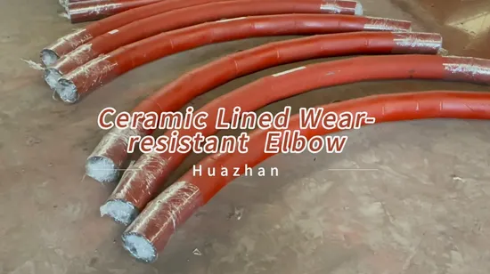 Large Diameter High Wear Resistant Alumina Ceramic Lined Composite Steel Pipeline Elbow 